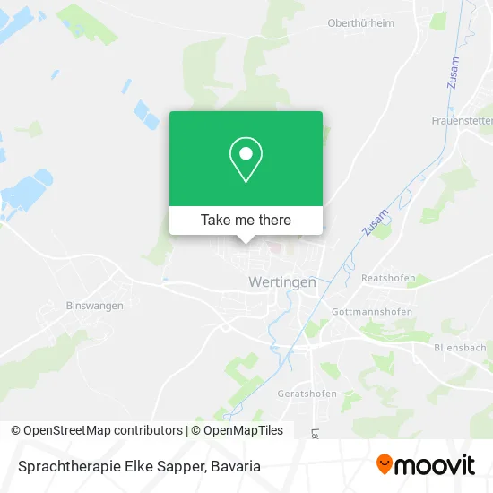 Карта Sprachtherapie Elke Sapper