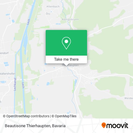 Beautisone Thierhaupten map