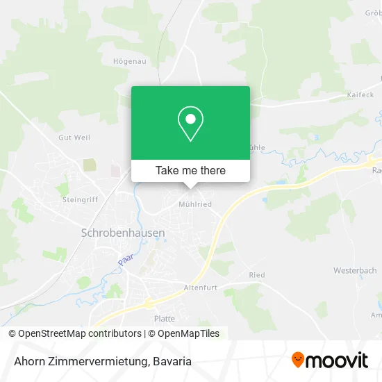 Ahorn Zimmervermietung map