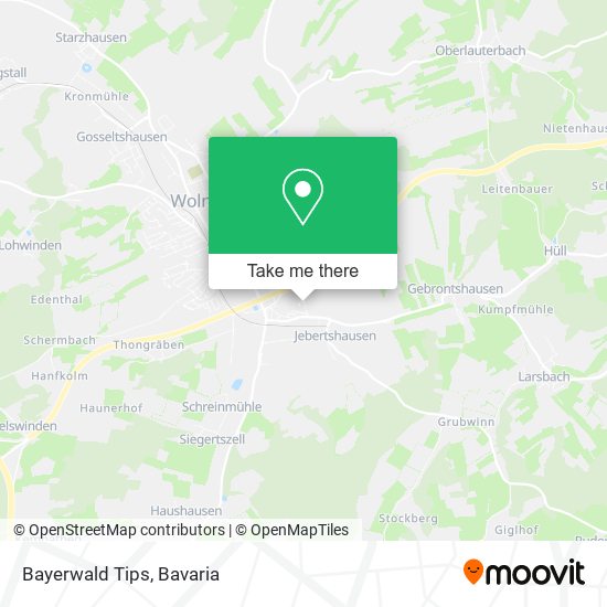 Bayerwald Tips map