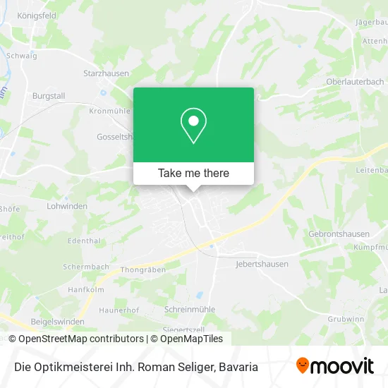 Карта Die Optikmeisterei Inh. Roman Seliger