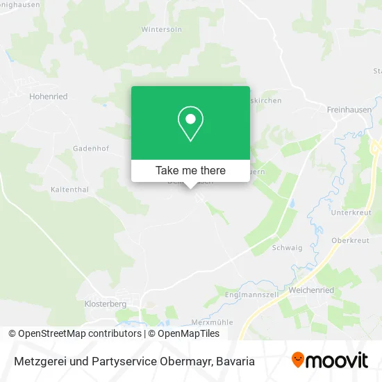 Карта Metzgerei und Partyservice Obermayr
