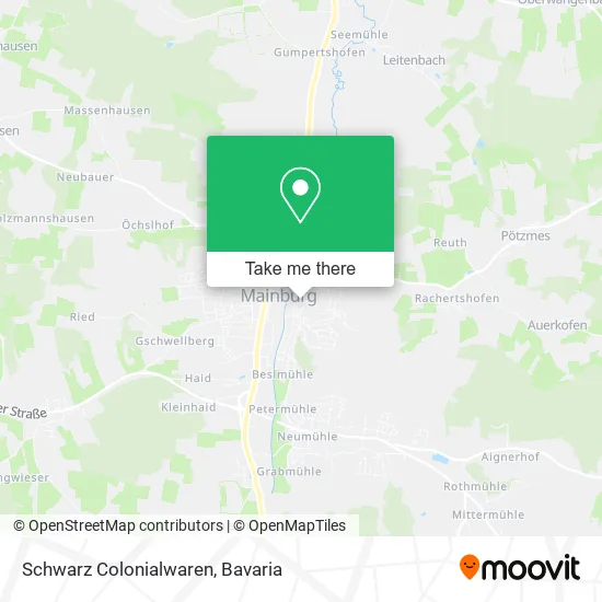 Карта Schwarz Colonialwaren