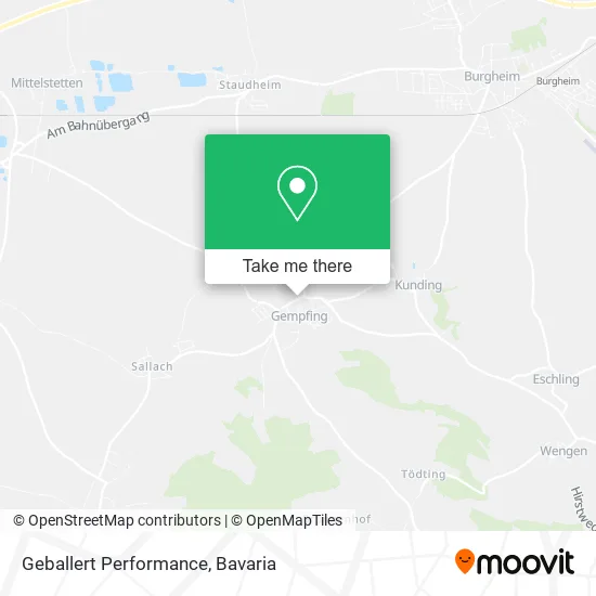 Geballert Performance map
