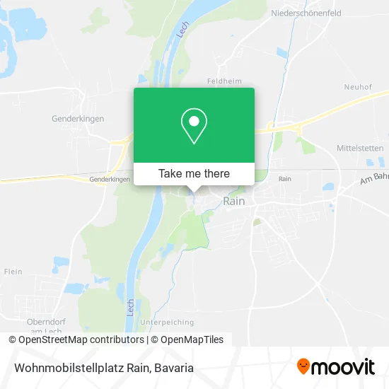 Карта Wohnmobilstellplatz Rain