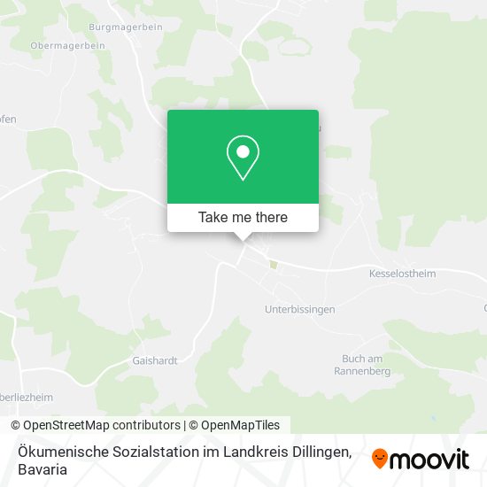 Ökumenische Sozialstation im Landkreis Dillingen map