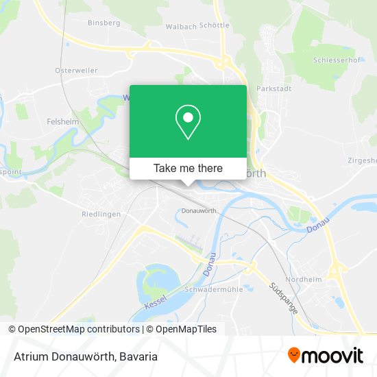 Atrium Donauwörth map