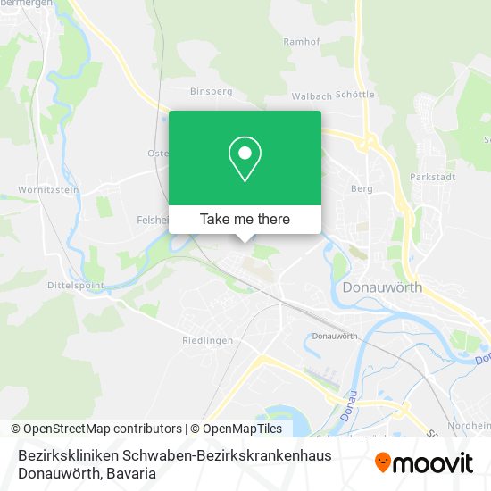 Bezirkskliniken Schwaben-Bezirkskrankenhaus Donauwörth map