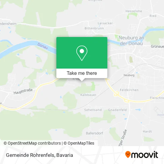 Карта Gemeinde Rohrenfels