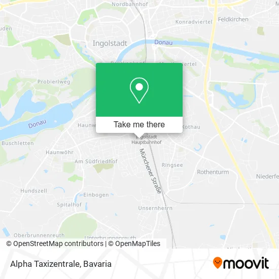 Карта Alpha Taxizentrale