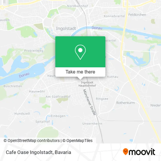 Карта Cafe Oase Ingolstadt