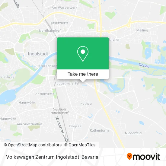 Карта Volkswagen Zentrum Ingolstadt