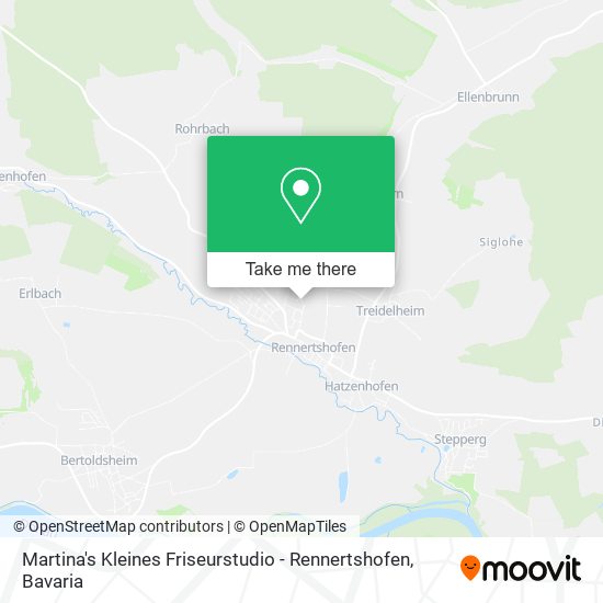 Martina's Kleines Friseurstudio - Rennertshofen map