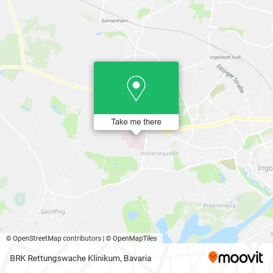Карта BRK Rettungswache Klinikum