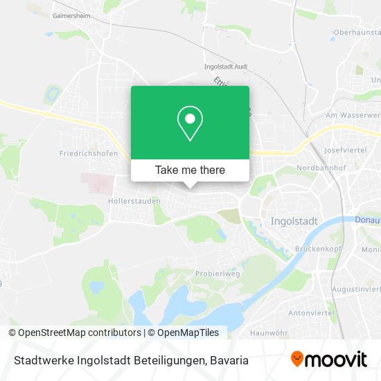 Карта Stadtwerke Ingolstadt Beteiligungen