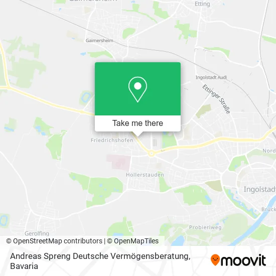 Карта Andreas Spreng Deutsche Vermögensberatung