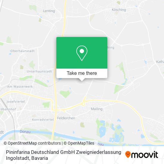 Pininfarina Deutschland GmbH Zweigniederlassung Ingolstadt map