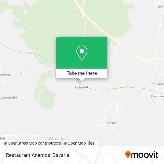 Restaurant Anemos map