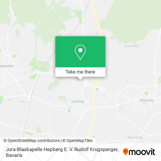 Jura-Blaskapelle Hepberg E. V. Rudolf Krugsperger map
