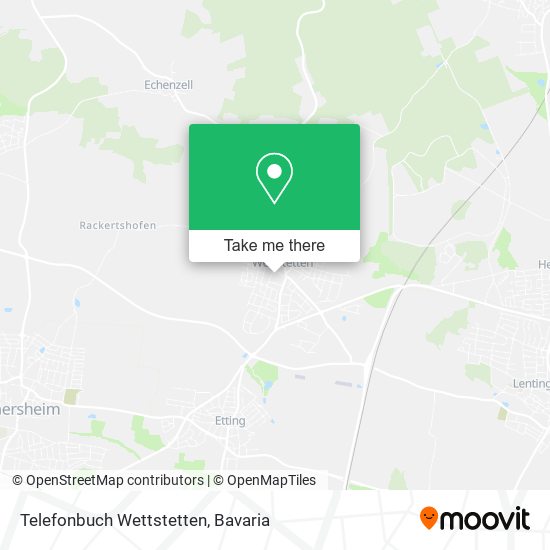 Карта Telefonbuch Wettstetten