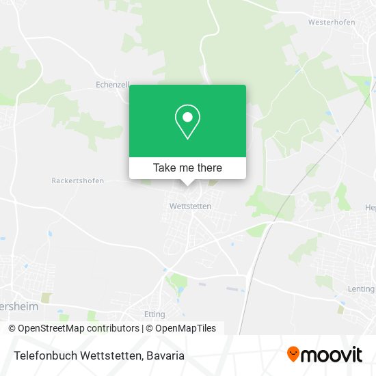 Карта Telefonbuch Wettstetten