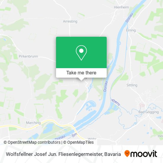Wolfsfellner Josef Jun. Fliesenlegermeister map