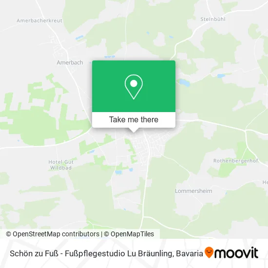 Карта Schön zu Fuß - Fußpflegestudio Lu Bräunling