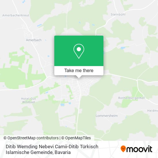 Ditib Wemding Nebevi Camii-Ditib Türkisch Islamische Gemeinde map