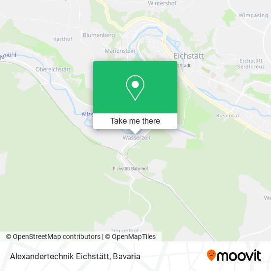 Alexandertechnik Eichstätt map