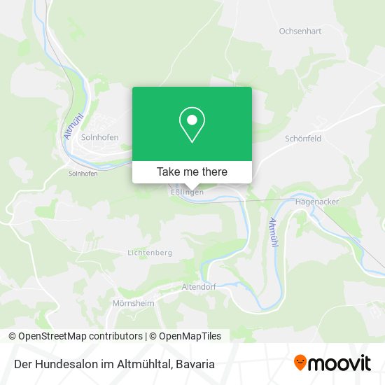 Der Hundesalon im Altmühltal map