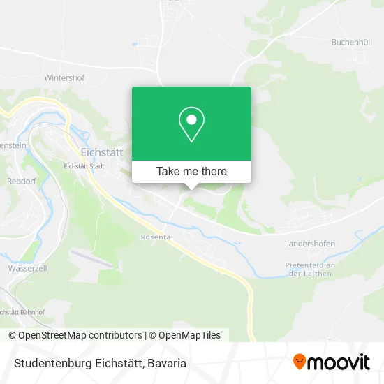 Карта Studentenburg Eichstätt