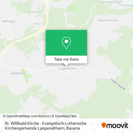 St. Willibald-Kirche - Evangelisch-Lutherische Kirchengemeinde Langenaltheim map