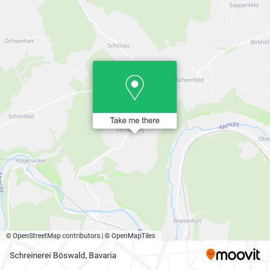 Schreinerei Böswald map