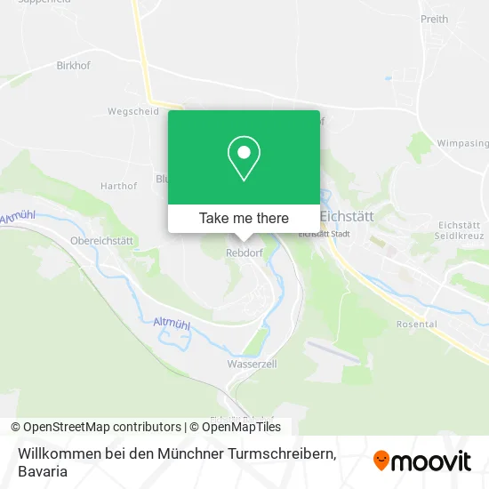Карта Willkommen bei den Münchner Turmschreibern