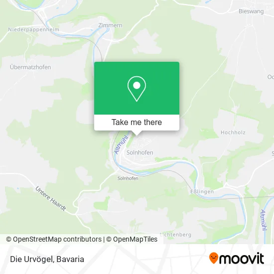 Карта Die Urvögel