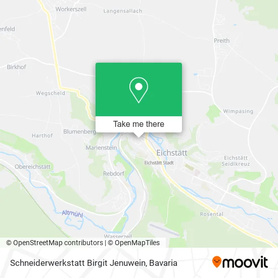 Карта Schneiderwerkstatt Birgit Jenuwein