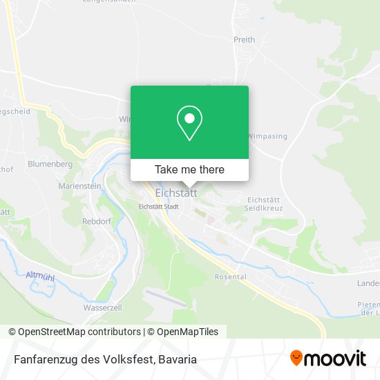 Fanfarenzug des Volksfest map