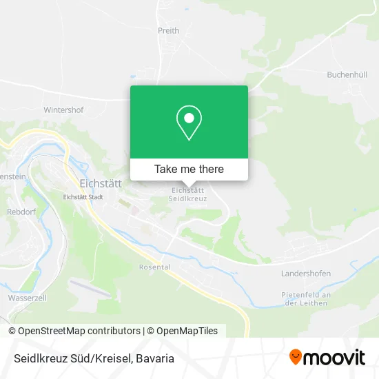 Карта Seidlkreuz Süd/Kreisel