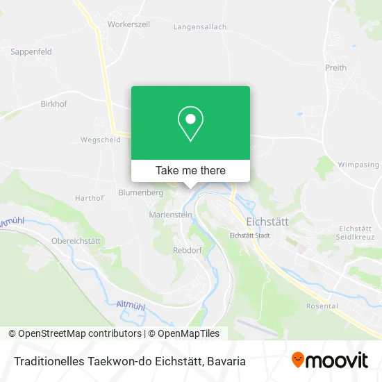 Карта Traditionelles Taekwon-do Eichstätt