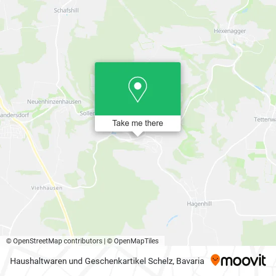 Карта Haushaltwaren und Geschenkartikel Schelz