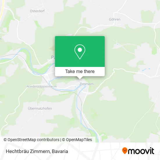 Карта Hechtbräu Zimmern