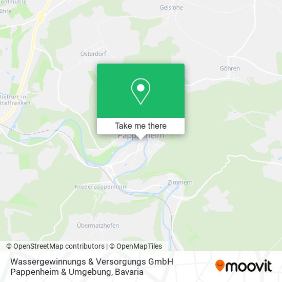 Wassergewinnungs & Versorgungs GmbH Pappenheim & Umgebung map