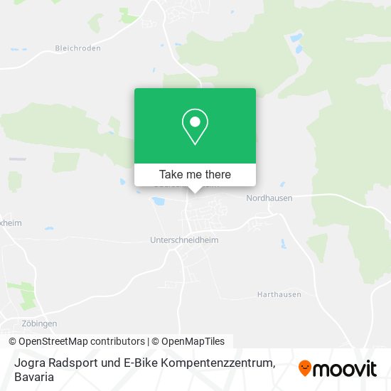 Карта Jogra Radsport und E-Bike Kompentenzzentrum