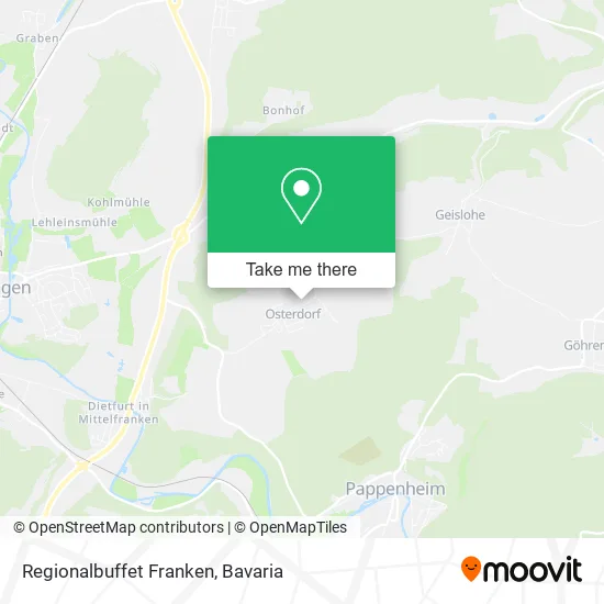 Карта Regionalbuffet Franken