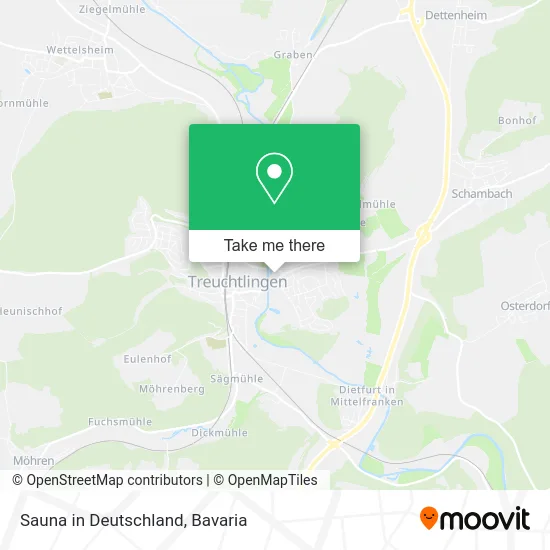 Карта Sauna in Deutschland