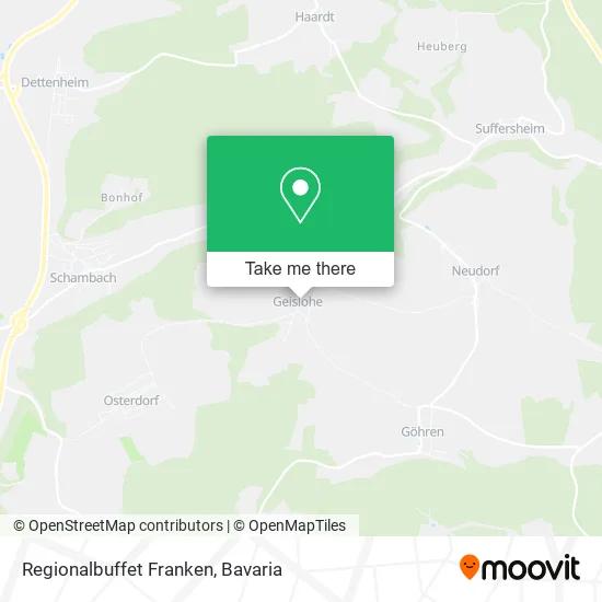 Карта Regionalbuffet Franken