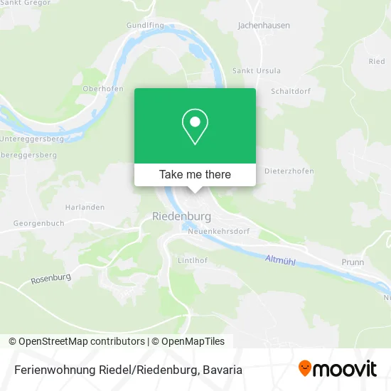 Карта Ferienwohnung Riedel / Riedenburg
