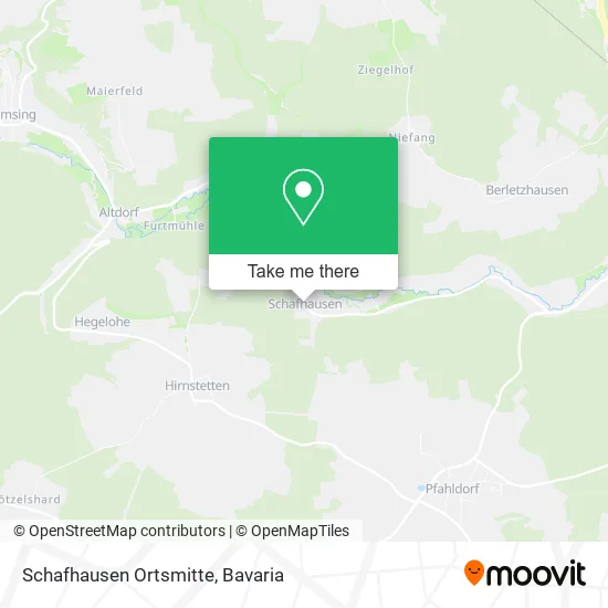 Карта Schafhausen Ortsmitte