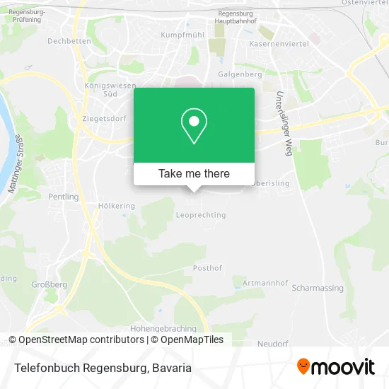 Карта Telefonbuch Regensburg