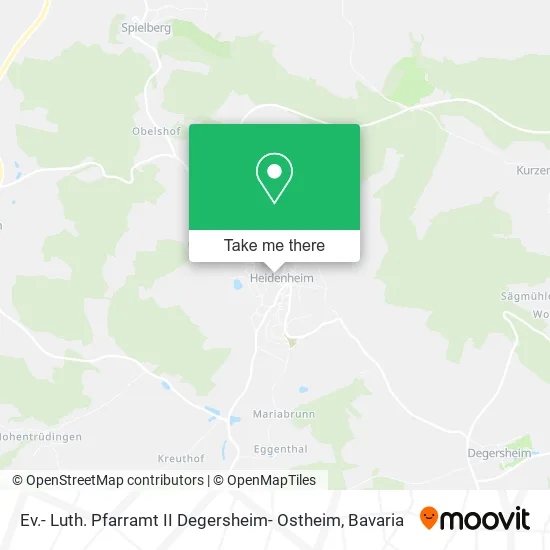 Карта Ev.- Luth. Pfarramt II Degersheim- Ostheim